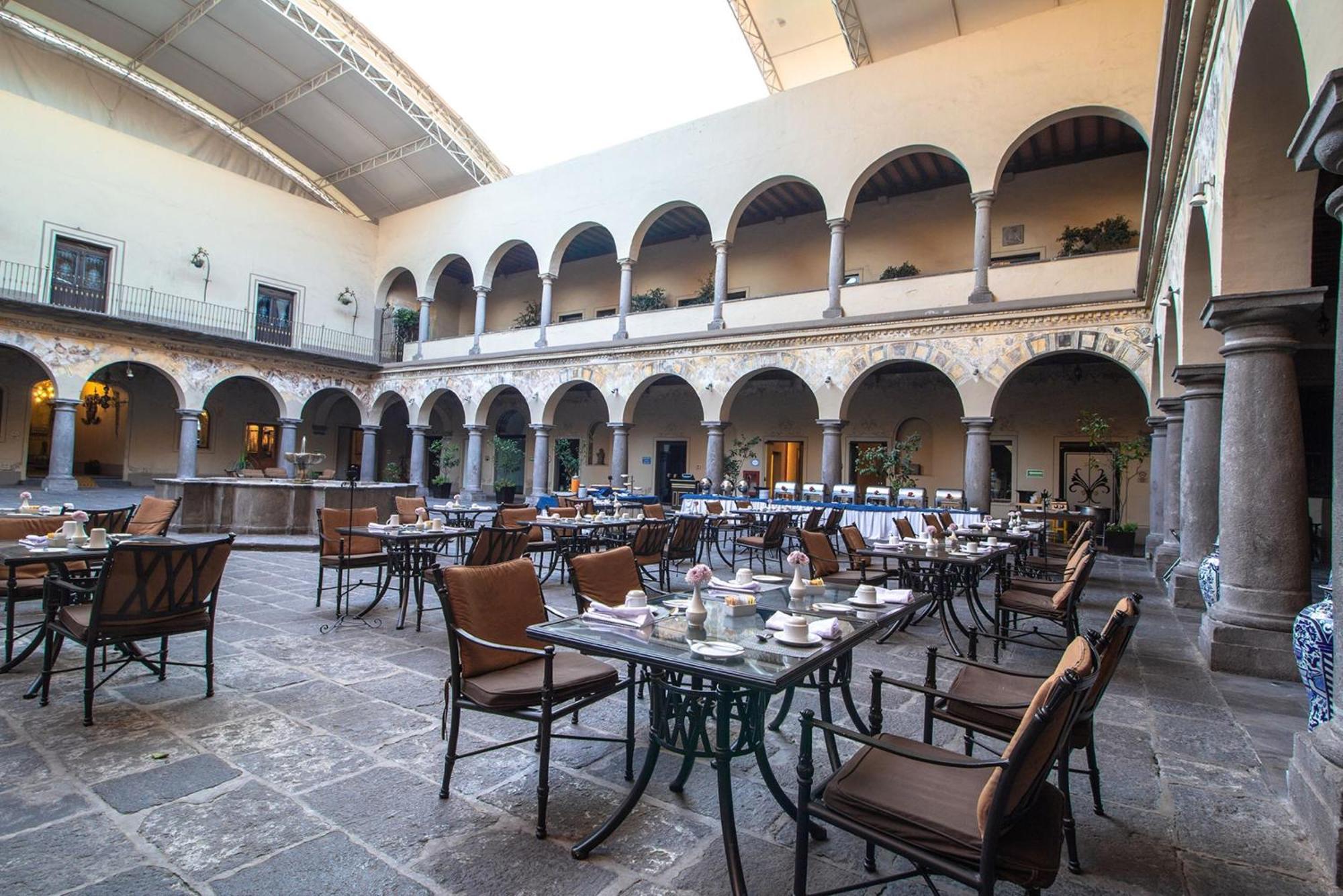 Quinta Real Puebla Hotel Ngoại thất bức ảnh Restaurant in the hotel