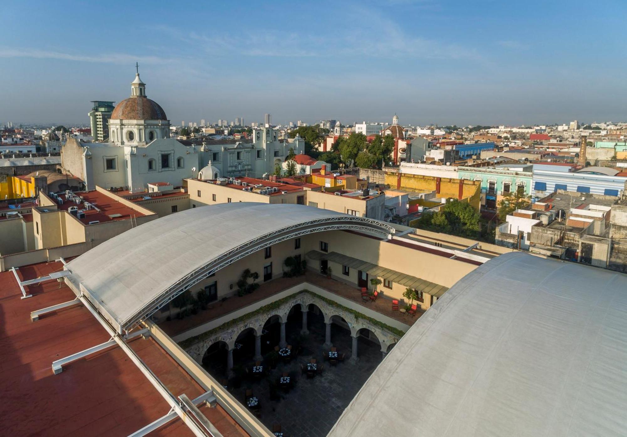 Quinta Real Puebla Hotel Ngoại thất bức ảnh View of the city from the roof of the Museo de Arte Moderno de la Ciudad de México